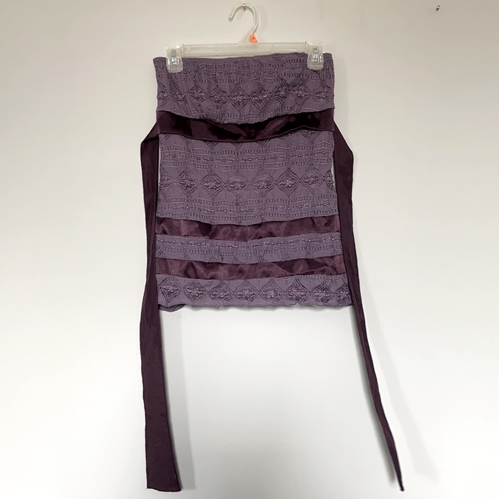Purple Camisole with Lace Detail